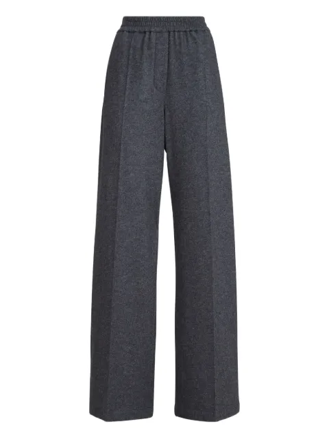 Brunello Cucinelli mélange-effect trousers Grey ML896P9126C3422