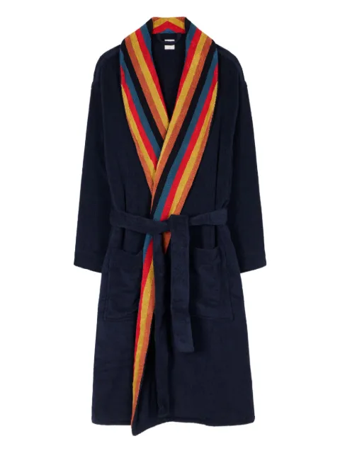 Paul Smith striped-panel robe Blue M1A681PUART