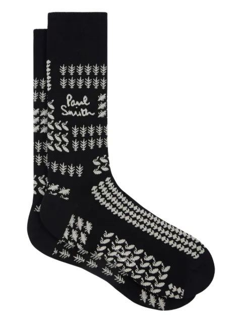 Paul Smith patterned socks Black M1A800MOT597
