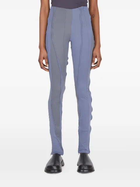 rusfrcade colour block seam trousers Blue BENI