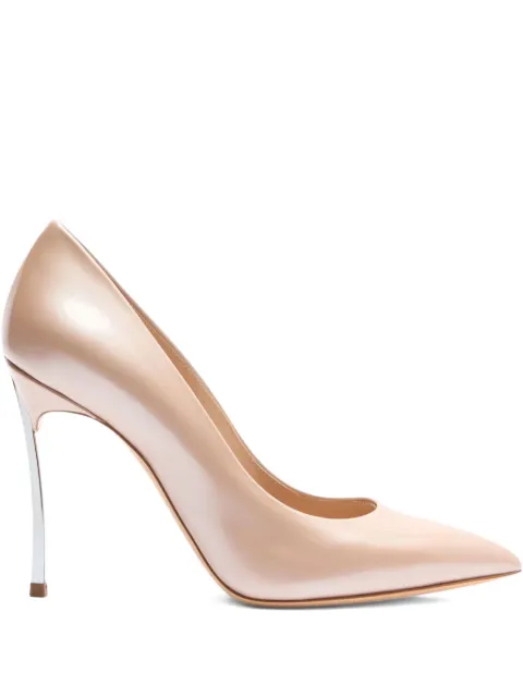 Casadei 100mm Blade pointed-toe pumps Neutrals 1F915W100MC2834