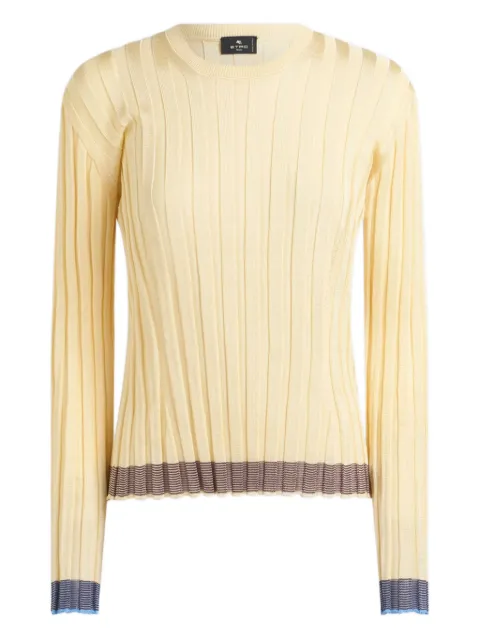 ETRO ribbed sweater Yellow WRKE0316AV707