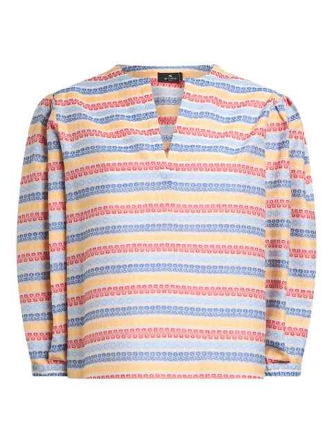 ETRO jacquard striped blouse WRJA008899TJEE8