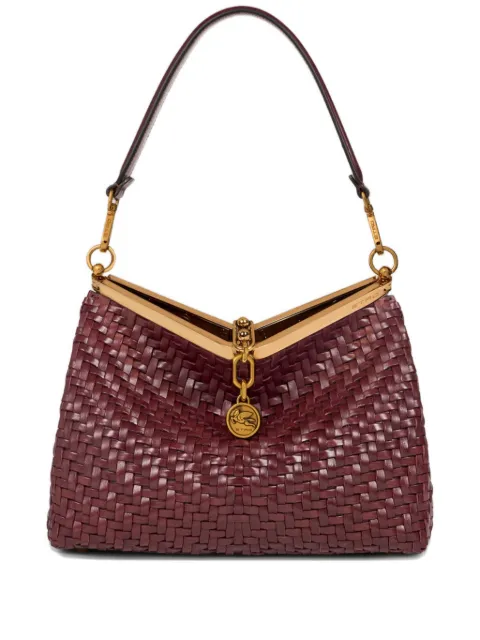 ETRO Vela woven leather shoulder bag Red WP1B0002AE272