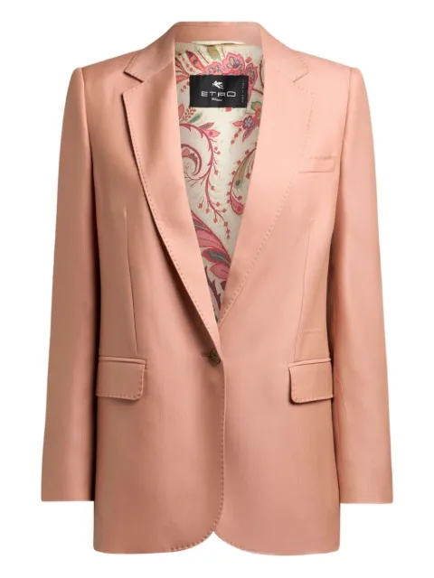 ETRO single-breasted blazer Pink WRCA004299TUBO5
