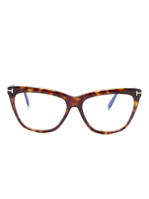TOM FORD Eyewear cat-eye frame glasses Brown FT6064BV