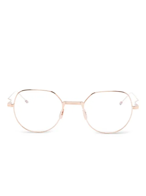 Thom Browne Eyewear geometric-frame glasses Gold UEO935AG0001