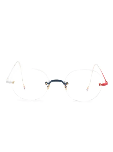 Thom Browne Eyewear oval-frame glasses Blue UEO938AG0001