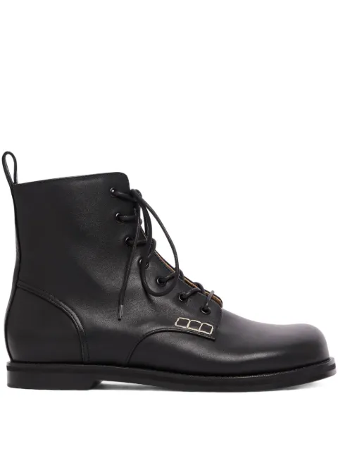 JW Anderson lace-up leather boots Black BT0108LA0268999