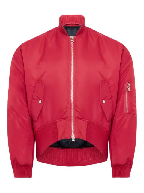 JW Anderson boxy zip-front bomber jacket Red JK0381PG1696