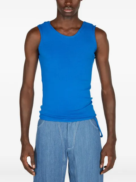 rusfrcade Eshaan loop-hem tank top Blue ESHAAN