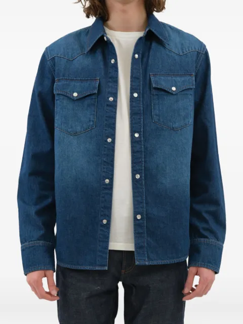 A.P.C. double-pocket denim shirt Blue COHMEH12632