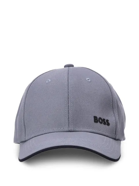 BOSS logo letteing-patch baseball cap Grey 50519219