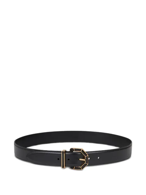 ETRO geometric-buckle leather belt Black WP3B0045AP301