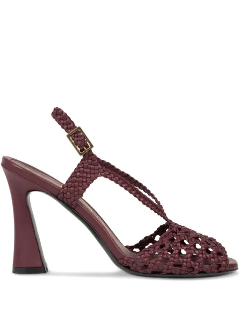ETRO woven high-heeled sandals Red WS4F0026AE259