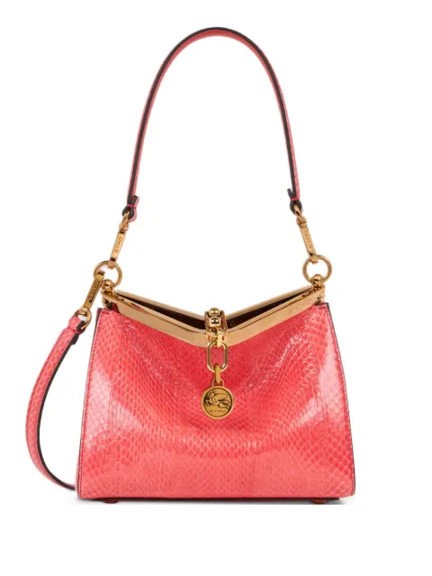 ETRO small Vela snakeskin clasp shoulder bag Red WP1B0001AP321