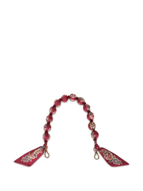 ETRO fabric-sphere beaded bag strap Red WP2R0003AKB64
