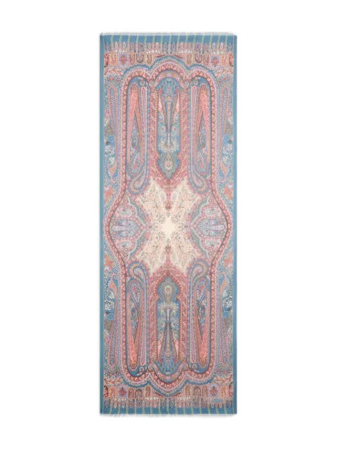 ETRO paisley-print scarf Blue WATA0010AKB76