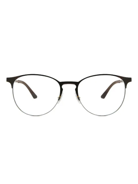 Ray-Ban round-frame glasses Brown 0RX6375