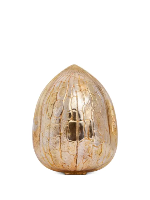 JW Anderson walnut-shell clutch bag Gold HB0760FA0474