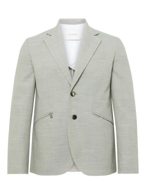 JW Anderson zip-pocket two-button blazer Grey JK0391PG1821