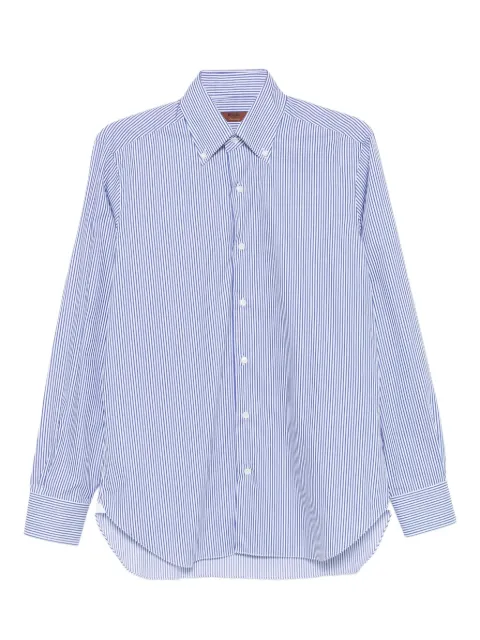 Barba striped cotton shirt White I1U18P0150211U