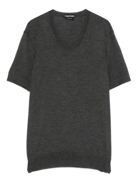 TOM FORD short-sleeve T-shirt Grey KCS017YMK073IG680