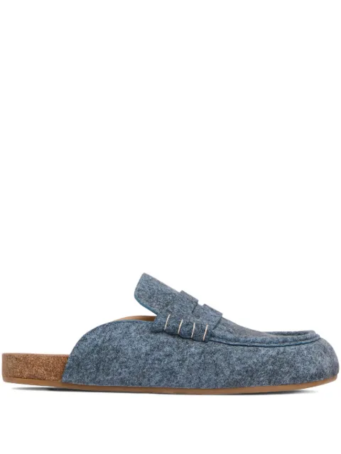 JW Anderson denim flat mules Blue LF0078LA0380