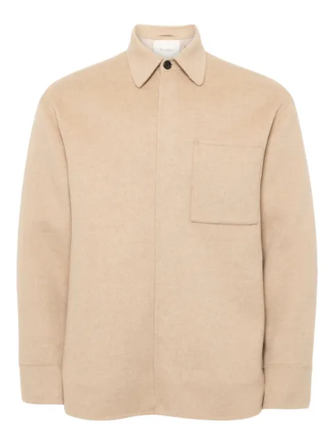 JW Anderson patch-pocket shirt jacket Neutrals JK0396PG1559