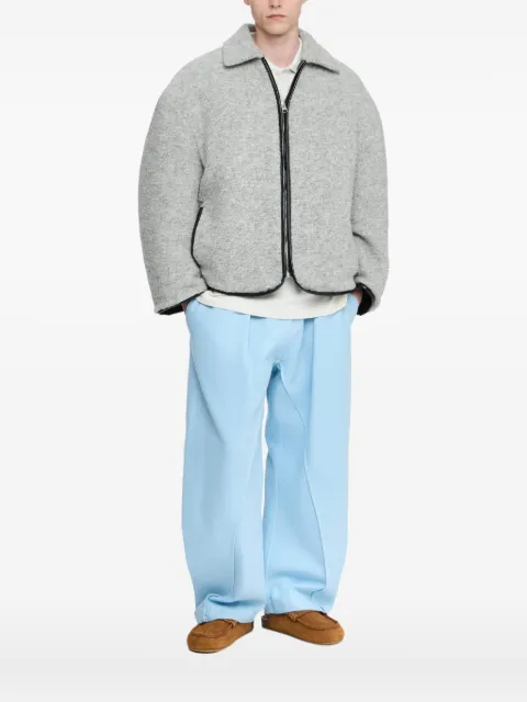 JW Anderson zip-front fleece jacket Green JK0394PG1820