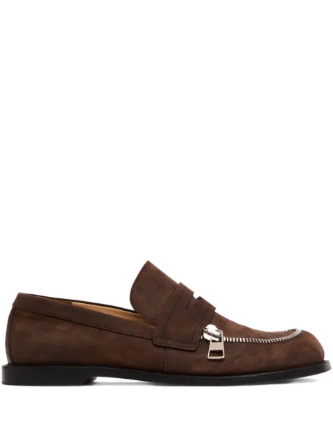 JW Anderson suede biker loafers Brown MC0001LA0319631