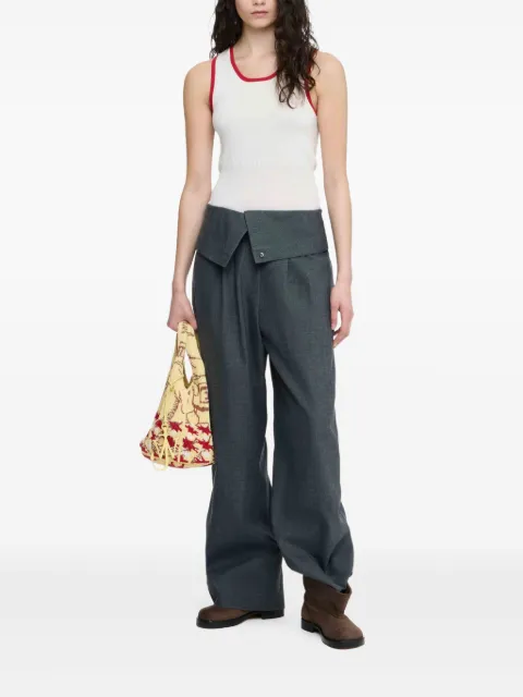 JW Anderson wrap-front pleated trousers Grey TR0414PG1821972