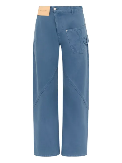 JW Anderson Twisted Workwear anchor trousers Blue TR0384PG1744768