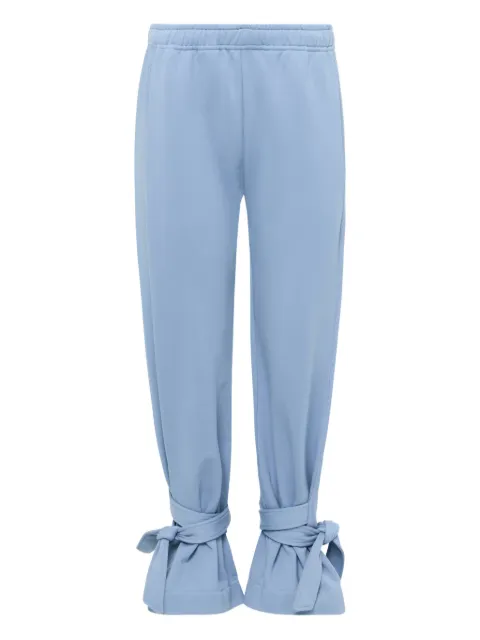 JW Anderson tie-fastening cotton trousers Blue JR0058PG1719