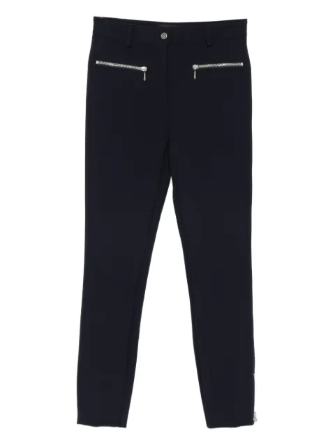 ETRO zip-detailing skinny trousers Blue WREA006099TUSN1