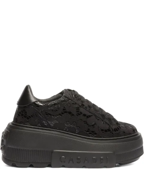 Casadei lace platform sneakers Black 2X894U070NT0542