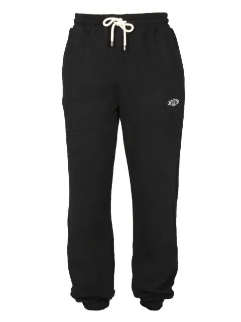 MOUTY logo-patch track pants Black JO01AH2101