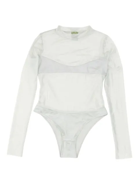 NOT AFTER TEN long sleeve bodysuit White NATBO001ARGENTO