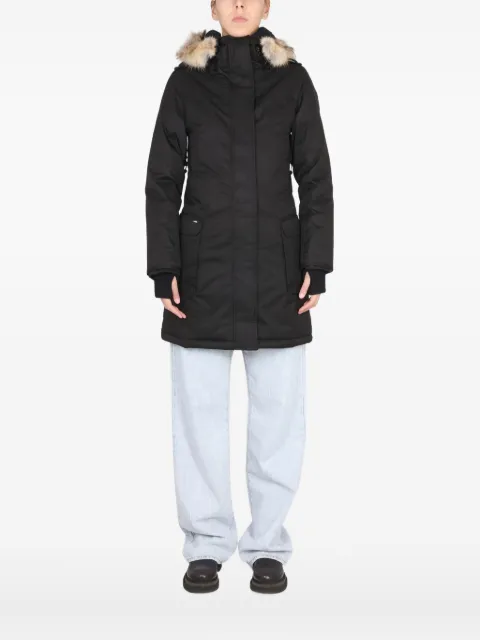 NOBIS hooded parka coat Black ABBYBLACK