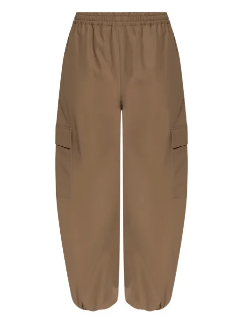 Max Mara Glauco elasticated tapered trousers Brown 2521136101600