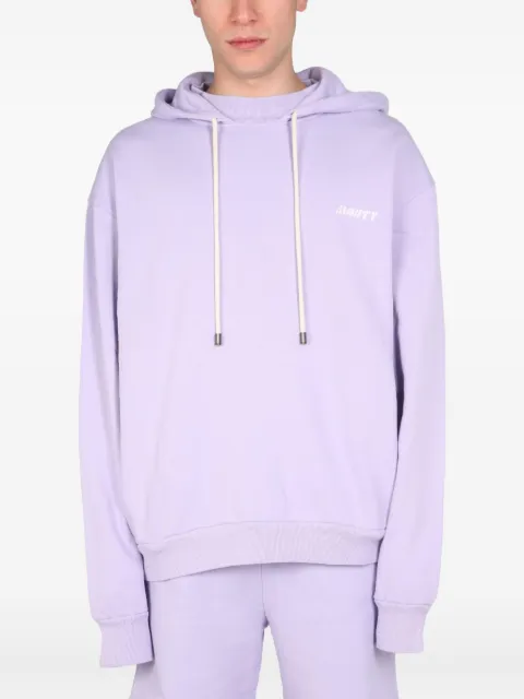 MOUTY logo-print hoodie Purple HO1SS2205