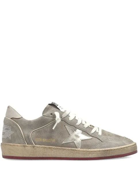 Golden Goose Ball Star trainers in beige suede with gold metallic leather star and bead lettering Neutrals GWF00327F007474