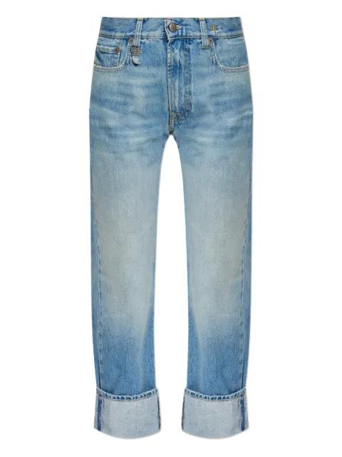 R13 folded-edge jeans Blue R13WD113D343A