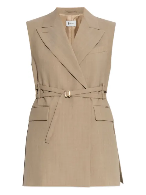 Sportmax belted wool waistcoat Neutrals 2522286011600