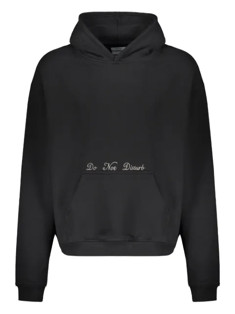 MR. SATURDAY lettering-print hoodie Black MSPS241610