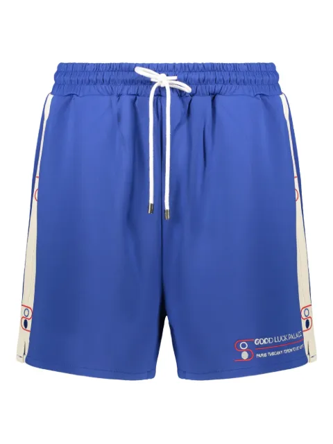 MR. SATURDAY drawstring-waist embroidered shorts Blue MSPS241302B