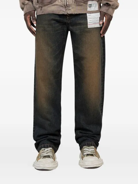 Maison MIHARA YASUHIRO zip-fastening faded jeans Grey A13PT022INDIGO