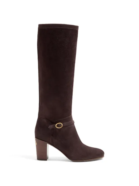 Valentino Garavani Pattie Crust leather boots 75mm Brown WS0LD6DHU