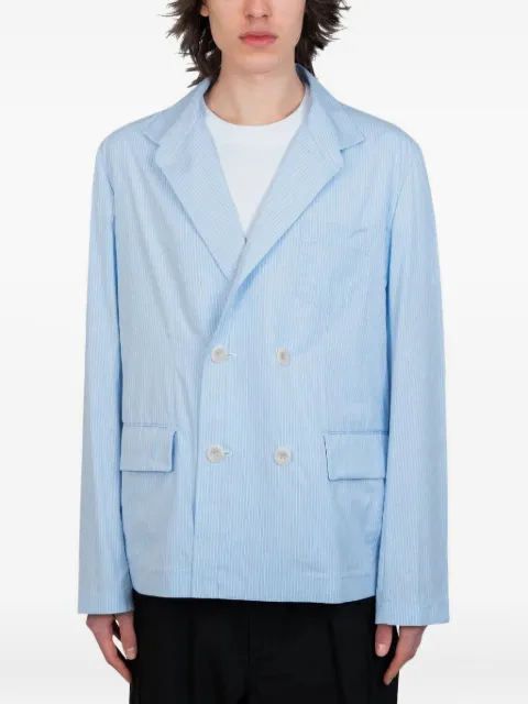 sacai pinstripe double-breasted blazer Blue 2503619M458