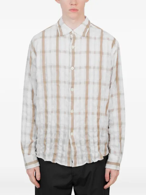 Vous Décidez checked shirt White WHITESANDCHECK